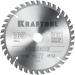 KRAFTOOL PRECISION 165х20мм 40Т, диск пильный по дереву Kraftool