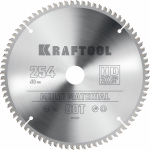 KRAFTOOL Multi Material 254х30мм 80Т, диск пильный по алюминию Kraftool