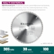 KRAFTOOL Multi Material 305х30мм 100Т, диск пильный по алюминию - фото 3