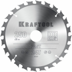KRAFTOOL Fast 250х30мм 24Т, диск пильный по дереву Kraftool