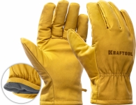 KRAFTOOL EXTREM, XL, от мех. воздействий, кожаные перчатки (1136-XL) Kraftool
