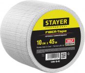 Серпянка самоклеящаяся FIBER-Tape, 10 см х 45м, STAYER Professional 1246-10-45 Stayer
