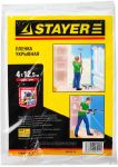 Пленка STAYER "STANDARD" защитная укрывочная, HDPE, 7 мкм, 4 х 12,5 м Stayer