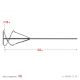 Миксер для песчано-гравийных смесей, шестигранный хвостовик, 120х500мм - фото 2