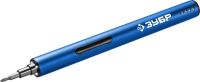 Профессионал ОТР-4 Н20 отвертка аккумуляторная 4 Vmax для точных работ с набором 20 бит Зубр