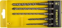 "Набор STAYER "PROFI" Буры по бетону, хвостовик "SDS-Plus", 5х110; 6х110; 6х160; 8х160; 10х160мм; 5шт"