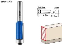 Фреза кромочная с нижним подшипником, D= 12,7мм, рабочая длина-25мм, хв.-8мм, d-12,7мм, ЗУБР Профессионал Зубр