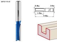 Фреза пазовая прямая, D= 10мм, рабочая длина-25мм, хв.-8 мм, ЗУБР Профессионал Зубр
