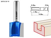 Фреза пазовая прямая, D= 20мм, рабочая длина-19мм, хв.-8 мм, ЗУБР Профессионал Зубр