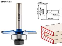 Фреза горизонтально-пазовая, D= 50,8мм, высота-2мм, хв.-8мм, d-22мм, ЗУБР Профессионал Зубр