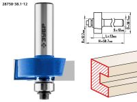 Фреза фальцевая, D= 38,1мм, рабочая длина-13мм, хв.-12мм, d-12,7мм, ЗУБР Профессионал Зубр