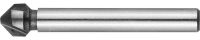 Зенкер ЗУБР "ЭКСПЕРТ" конусный с 3-я реж. кромками, сталь P6M5, d 6,3х45мм, цилиндрич.хв. d 5мм, для раззенковки М3 Зубр