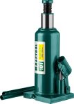 Домкрат гидравлический бутылочный "Kraft-Lift", сварной, 10т, 230-456мм, KRAFTOOL 43462-10 Kraftool