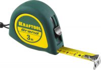 Рулетка KRAFTOOL GRAND, обрезиненный пластиковый корпус, 3м/16мм Kraftool