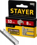 8 мм скобы для степлера тонкие тип 53, 1000 шт Stayer