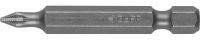 Биты ЗУБР "МАСТЕР" кованые, хромомолибденовая сталь, тип хвостовика E 1/4", PH1, 50мм, 2шт Зубр