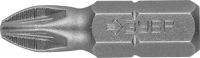 Биты ЗУБР "МАСТЕР" кованые, хромомолибденовая сталь, тип хвостовика C 1/4", PZ2, 25мм, 2шт Зубр