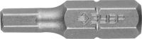 Биты ЗУБР "МАСТЕР" кованые, хромомолибденовая сталь, тип хвостовика C 1/4", HEX4, 25мм, 2шт Зубр