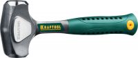 Кувалда KRAFTOOL "PRO" "AutoKraft" цельнокованая, маслобензостойкая виброгасящая эргономичная рукоятка, № 2, 1500г Kraftool