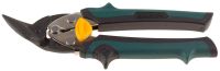 Ножницы KRAFTOOL "UNI-KRAFT" по твердому металлу,с двойной рычажной передачей,Cr-Mo,двухкомпонентная ручка,левые,180мм Kraftool