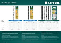 Полотна KRAFTOOL "Pro Cut" для лобзика, с двойным зубом, №5, 130мм, 6шт Kraftool