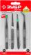 Набор ЗУБР: Пинцеты, нержавеющая сталь, прямой, заостренные губки, изогнутый, самозажимной прямой, плоские и широкие губки, 120мм - фото 2