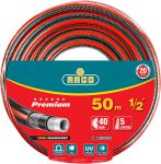 Шланг RACO PREMIUM поливочный, 40атм., армированный, 5-ти слойный, 1/2"х50м Raco