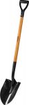 Лопата "Профи-10" штыковая для земляных работ, деревянный черенок, с рукояткой, ЗУБР Профессионал Зубр