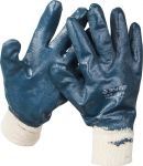 Перчатки ЗУБР "МАСТЕР" рабочие с манжетой, с полным нитриловым покрытием, размер L (9) Зубр