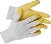 Перчатки STAYER "МASTER" трикотажные, обливная ладонь из латекса, х/б, 13 класс, S-M Stayer