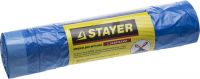 Мешки для мусора STAYER "Comfort" завязками, голубые, 30л, 20шт Stayer