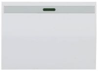 Выключатель "ЭФФЕКТ" одноклавишный, с эффектом свечения, без вставки и рамки, цвет белый, 10A/~250B СВЕТОЗАР