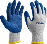 ЗАХВАТ, размер S-M, перчатки с одинарным текстурированным нитриловым обливом Зубр