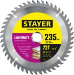 LAMINATE 235 x 32/30мм 72Т, диск пильный по ламинату, аккуратный рез Stayer