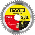 OPTIMA 200 x 32/30мм 36Т, диск пильный по дереву, оптимальный рез Stayer