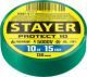 STAYER Protect-10 зеленая изолента ПВХ, 10м х 15мм - фото 1