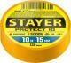 STAYER Protect-10 желтая изолента ПВХ, 10м х 15мм - фото 1