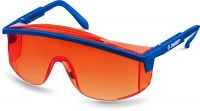 ЗУБР ПРОТОН, открытого типа, красные, линза увеличенного размера, защитные очки, Профессионал (110483) Зубр