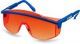 ЗУБР ПРОТОН, открытого типа, красные, линза увеличенного размера, защитные очки, Профессионал (110483) - фото 1