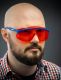 ЗУБР ПРОТОН, открытого типа, красные, линза увеличенного размера, защитные очки, Профессионал (110483) - фото 3