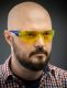 ЗУБР БАРЬЕР, открытого типа, жёлтые, облегчённые, линза устойчивая к царапинам и запотеванию, защитные очки, Профессионал (110488) - фото 3