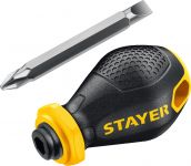 STAYER MaxFix PH2/SL6 32 мм, Переставная отвертка (2511) Stayer