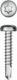 KRAFTOOL DS-P 25 х 3.5 мм, А2, сверло, полукр. головка, ТХ15, саморез нержавеющий, 600 шт (300931-35-025) - фото 1