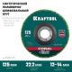 KRAFTOOL 125 х 22.2 мм, Круг полимерно-шлифовальный синтетический абразивный (36599-125) - фото 1