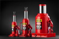 Домкрат гидравлический бутылочный "RED FORCE", 8т, 230-457 мм, STAYER 43160-8 Stayer