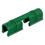 Универсальные зажимы для крепления к каркасу парника D 12 мм, 20 шт в упаковке, зеленые. PALISAD