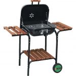 Барбекю с деревянными полками, 45 х 45 см, Camping PALISAD