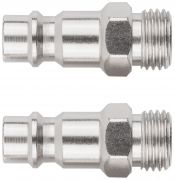 Адаптеры универсальные с внешней резьбой 1/4", 2 шт. FIT