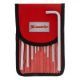 Набор ключей имбусовых TORX-TORX Tamper: 9 шт, T10-T50, CrV, удлиненных, с сатинированным покрытием, чехол. - фото 1
