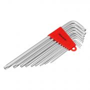 Набор ключей имбусовых TORX, 9 шт, T10-T50, CrV, длинных, с сатиновым покрытием. MATRIX